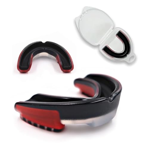 Sport Support Mouth Guard Black & Red