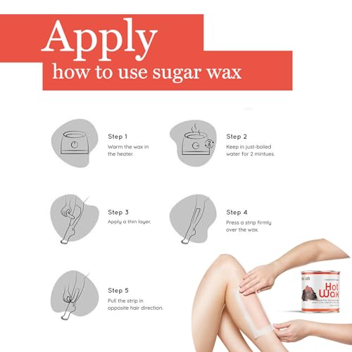 Image of Pure Hot Sugar Wax | For Arms, Under arms, Legs, Back, Thigh, Stomach | At Home Quick And Easy Hair Removal | 600 Gm