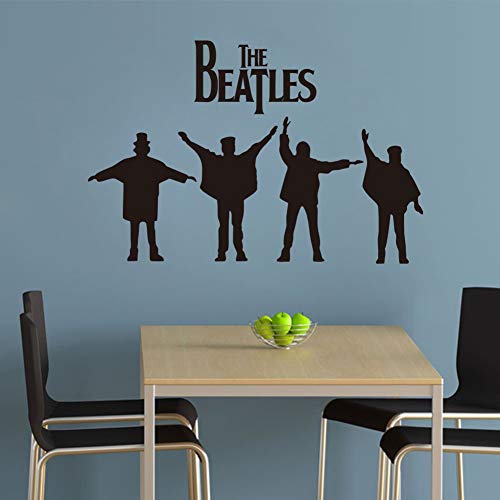 Autocollant Mural Vinyle Autocollant Beatles Amovible Autocollant Mural Sculpté Dans L’Environnement Peinture Noire Auto… - Les Beatles, Paul McCartney, John Lennon, RIngo Starr, George Harrison Autocollant Mural Vinyle Autocollant Beatles Amovible Autocollant Mural Sculpté Dans L'Environnement Peinture Noire Auto… – Image 5