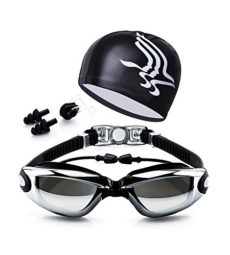 Occhialini Nuoto + Cuffia Nuoto, Silicone