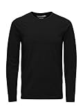 Artículo casual Jack and Jones Camiseta básica cuello redondo para hombre Negro negro (negro) X-Large