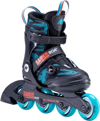 K2 Skates Inline Skates Raider BOA - Black-Turquise - 30E0201