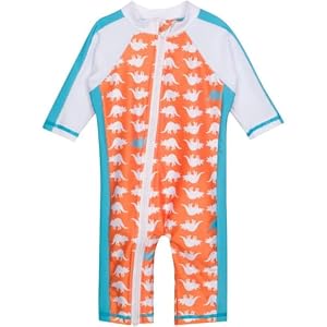 SwimZip Boys’ Long-Sleeve UPF 50+ Swimsuit for Baby, Toddler, & Little Boys