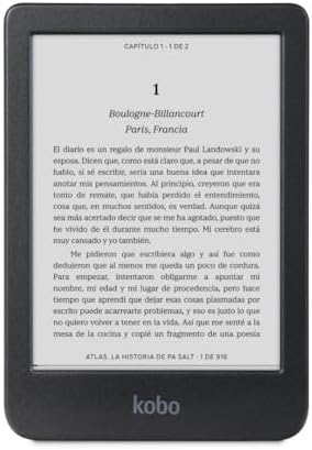 Kobo Clara BW | eReader | 6" Anti-Glare Touchscreen with ComfortL...