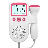 Fetal Doppler Baby Heartbeat Monitor for Pregnancy, 3.0MHz Prenatal Fetal Heart Rate Monitor with LCD Display, Portable Home Baby Heart Monitor with Built-in Speaker