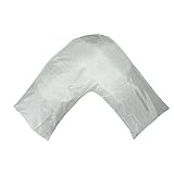TAOSON New Silky Soft Satin V Shaped/Tri/Boomerang Standard Pillow Case Cushion Cover Multiple Colors (Silver)
