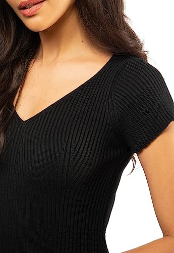 Vestido Tricot, Guess, Feminino, Preto, M