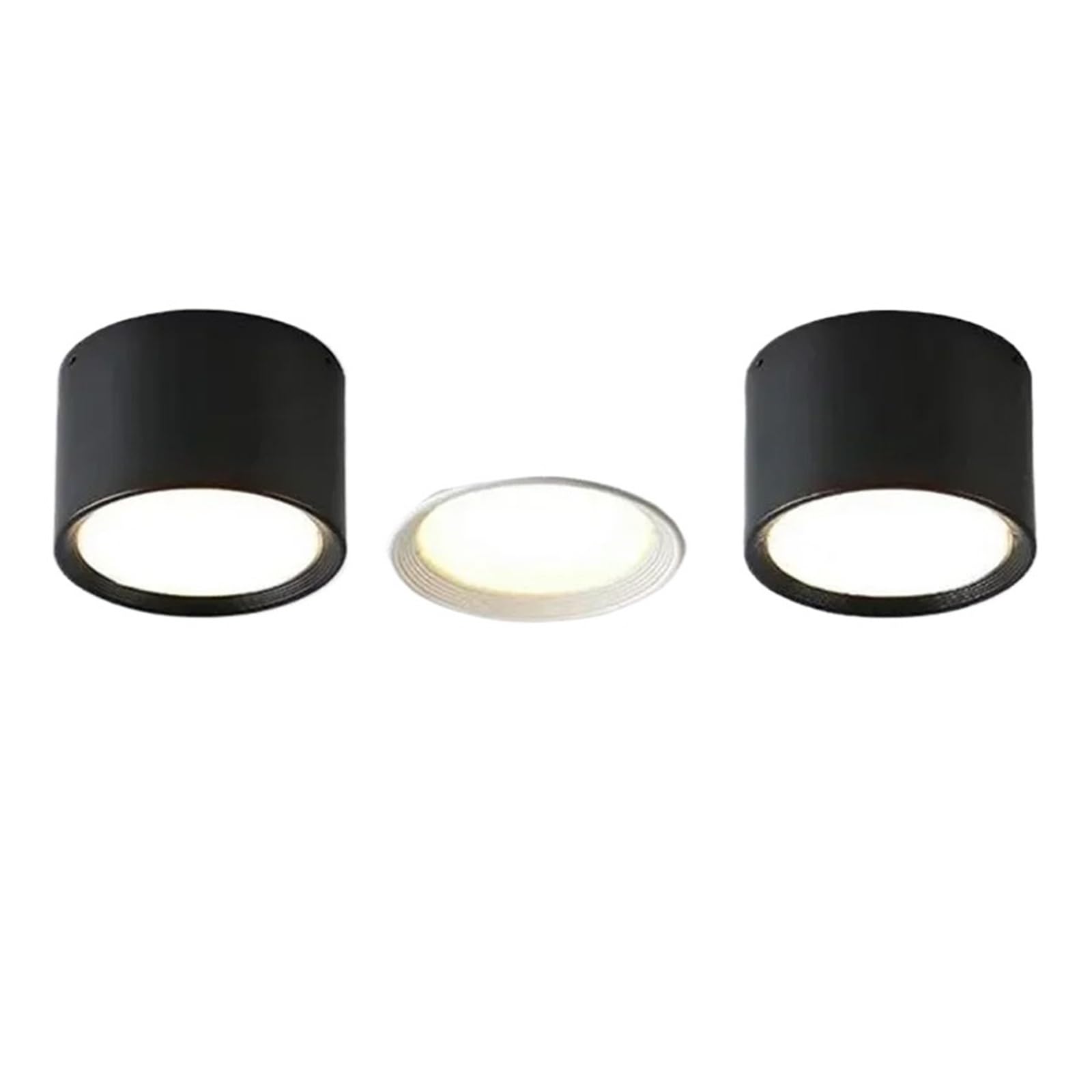 eufeifeiegds Dimmbare LED-Einbauleuchte im nordischen Stil, 9 W, 15, 20, Aufputz-LED-Spot for Wohnzimmer, Schlafzimmer, Innenbeleuchtung, 220 V Wechselstrom(White,NATURAL WHITE 4000K_20W DIMMA BLE)
