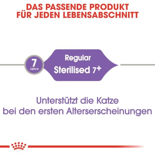 ROYAL CANIN STERILISED 7+ Trockennahrung für Katzen – 0.4 kg