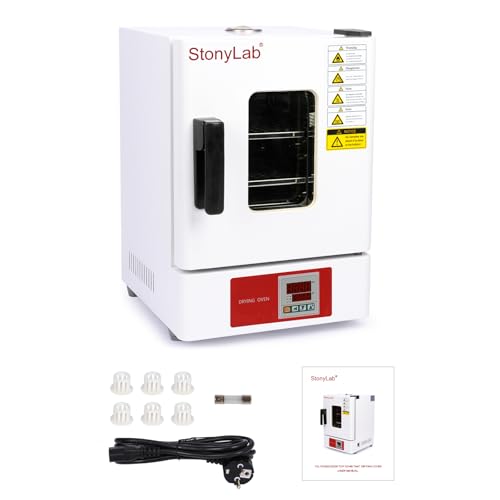 stonylab Digitale Schwerkraft-Konvektionsofen, Innenraum aus Edelstahl, Labortisch-Elektroofen zum Trocknen und Erhitzen, 18L/0.63 cu ft, 220V/300℃ 50/60 Hz 600W