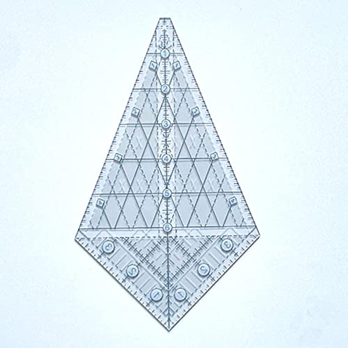 Aagaza S/M/L Quilting Template Ruler Patchwork Cutting Acrylic For Tailor Quilts, L (Size : Medium) #TOP3