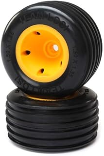 Losi Rib Front Tire Mounted Orange2 Mini JRXT LOS41029