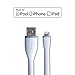 gofanco Flexible & Durable Silicone MFi Certified Charge & sync Cable (White) Compatible with Apple iDevices - 9.8 inches (25cm) (Lightning25cmW)