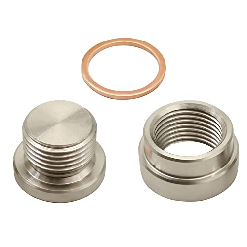 Secosautoparts 12Mm Steel Bung & Steel Plug+Washer Kit Transmission Sump Drain Plug (Weld In) #TOP7
