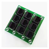 Número de pieza: Rj45-9b1 chenchen RJ45 8P8C Tablero de ruptura de buss de 9 vías de Jack, Bloque de terminales, Conector.