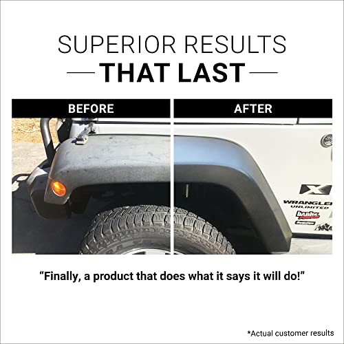 Car Guys Plastic Restorer | Bring Plastic, Rubber, And Vinyl Back To Life! | User Friendly Trim Restorer | Safe Auto Detailing Supplies | 8 Oz Kit With Foam Applicator #TOP2