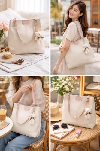 Image of AESTHETIC Women's Shoulder Handbag | Elegant PU Leather Tote with Chain Strap | Stylish Daily Use Purse for Office, College & Casual Outings-T-06