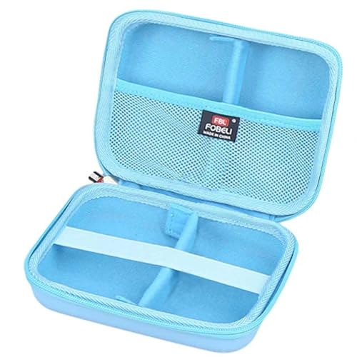 FBLFOBELI 360+ Card Game Case Compatible with UNO/Piles/Phase 10/Exploding Kittens/Five Crowns/Flip 7/Go Fish/Monopoly Deal and Playing Card, Case Only (Blue, Small)