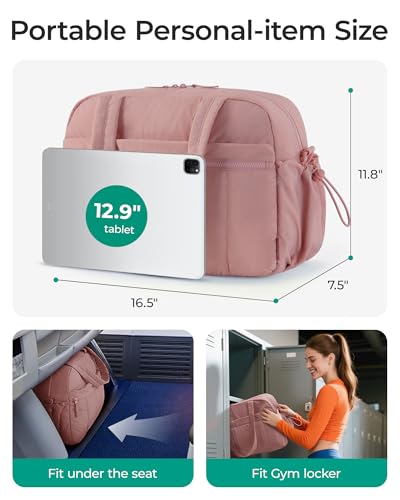 Image of BAGSMART Gym Bag for Women, Duffle Bag for Travel with Wet Pocket, Lightweight Carry on Weekender Duffel, Water Resistant