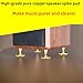 Speaker Spike Pad Kit, Copper Speaker Spike Isolation Stand&Copper Speaker Isolation Pad for Audio Amplifier Turntable Speaker CD Guitar AV receivers with Driller - 8 Pairs