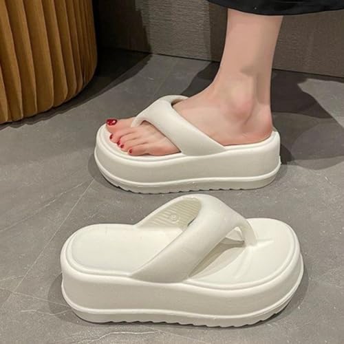 Women's Platform Flip Flops EVA Non Slip Lightweight Summer Beach Sandals Shower Bathroom Slippers Casual Y2K Comfortable Thong Slippers3