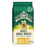 James Wellbeloved Hypoallergenic Dry Dog Food for Adult Small Breed Turkey & Rice 1.5 kg