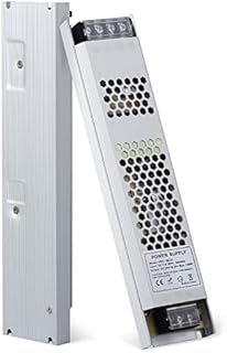 YAYZA! 24V LED Driver 150W Power Supply, 240V AC to DC 24V Transformer, Ultra Slim IP20 6.25A LED Light Adapter, Low Voltage Transformers for LED Display G4 LED Light Bulbs