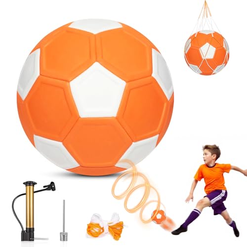 YIBEBE Pallone da Calcio Curva per Bambini: Palla da Calcio con Effetto a Giro - Palloni da calcio curve - Dotati di Pompa per Giochi all'aperto - Regalo per Bambini (Color-1)