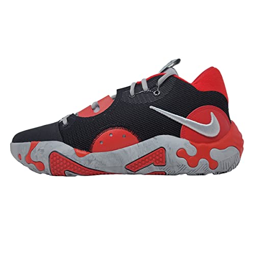 Nike PG 6 Paul George Men's Basketball Shoes, Black/Wolf Grey-University Red, 9 M US
