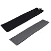Mirrwin-Toalla-de-Golf-Toalla-de-Golf-de-Microfibra-Plegable-con-Anillo-de-Fijacion-Adecuado-para-Bicicleta-de-Carretera-Golf-Yoga-Deportes-de-Fitness-al-Aire-Libre-2-Piezas-NegroGris