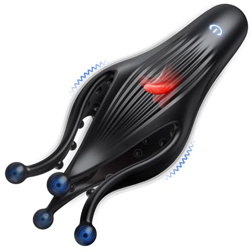 Male Sex Toy Penis Vibrator - EINSEO Male Masturbator Sex Toys for Men Stroker with 10 Licking & Vibrating for Glans Nipple 360° Wrapped Stimulation, Tentacle Vibrator Adult Toy Edible Items