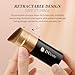 DUcare Retractable Makeup Brush for Foundation Liquid, Cream and Bronzer Kabuki Face Makeup Travel Brushes With Aluminum Handle