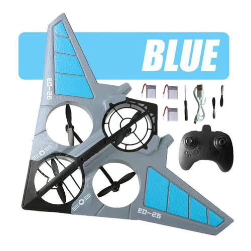 Goolsky RC Flugzeug aus Schaumstoff, 2,4 GHz, ferngesteuert, 360° Drehung für Kinder