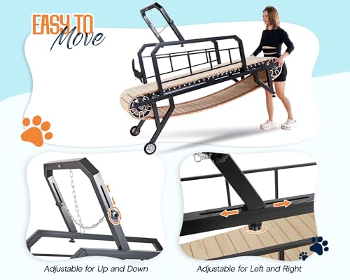 image for Albott Dog Treadmill for Large & Medium Dogs, Adjustable Pace with Bra