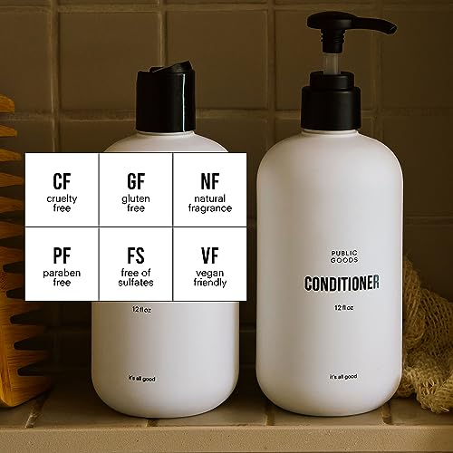 Public Goods Conditioner for Women & Men | Natural Conditioner to Protect & Moisturize Dry Hair | Made with Organic Essential Oils | Sulfate & Paraben Free | Vegan Friendly | 12 Fl Oz Bottle - Thumbnail 2