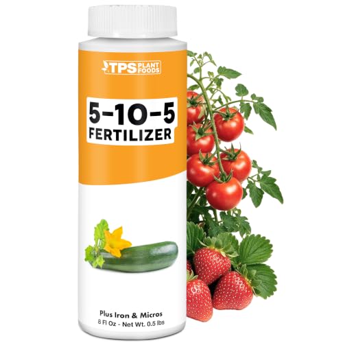 5-10-5 Fertilizer for Plants, Great for Root Vegetables & Flowers, 8oz