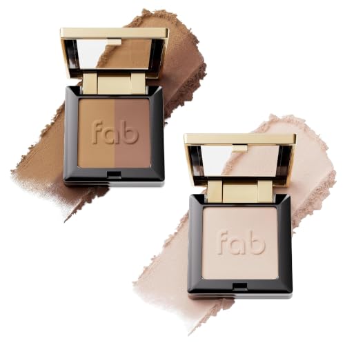 Fab Brows Brow Powder & Highlighter Refill Bundle - Light Brown/Medium