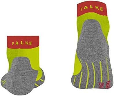 FALKE Women's RU4 Endurance Short Running Socks Cotton Vegan Black White More Colours Low-Cut Ankle Length Medium Padding Cushioned Sole Breathable Quick Dry Anti-Blister 1 Pair