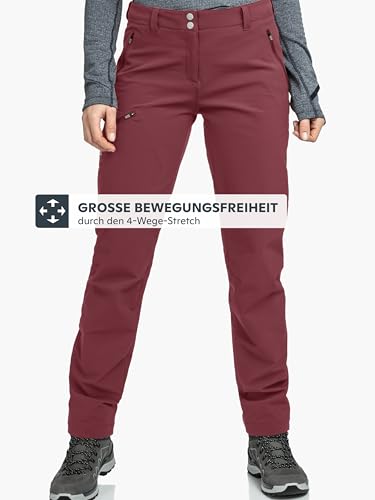 Schöffel Damen Pants Ascona Warm L, warme Wanderhose mit 4 Wege-Stretch, Wasserabweisende, atmungsaktive Thermohose, Acai, 34 – Ansicht 3