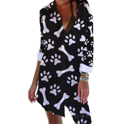 Robe chemise de plage femme ete FANSU cache-maillot long