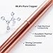 2 Pcs Solid C110 Copper Round Rod 8mm x 400mm, 99.9% Pure Copper Bar for Lathe Stock, Model Building, Electrical Conductivity