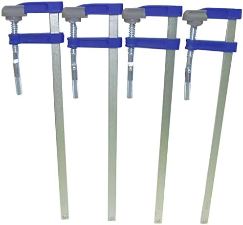 F Clamps Bar Clamp 16pc Set Quick Slide Wood Clamp 4 x 150mm 4 x 300mm 4 x 600mm & Bonus 4pc Profile clamp 300mm