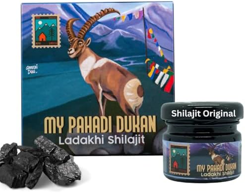 MY PAHADI DUKAN (MPD) 100% Pure Ladakhi Shilajit 20G | Authentic Himalayan Shilajit for Enhanced Stamina, Strength & Endurance | Natural Energy & Immunity Booster | Lab-Tested,Resin