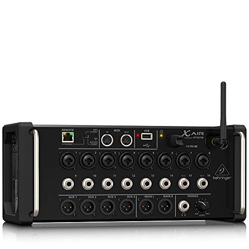 Behringer X Air Xr16 16-Input Digital Mixer For Ipad/Android Tablets With 8 Programmable Midas Preamps, 8 Line Inputs, Integrated Wifi Module And Usb Stereo Recorder #TOP2