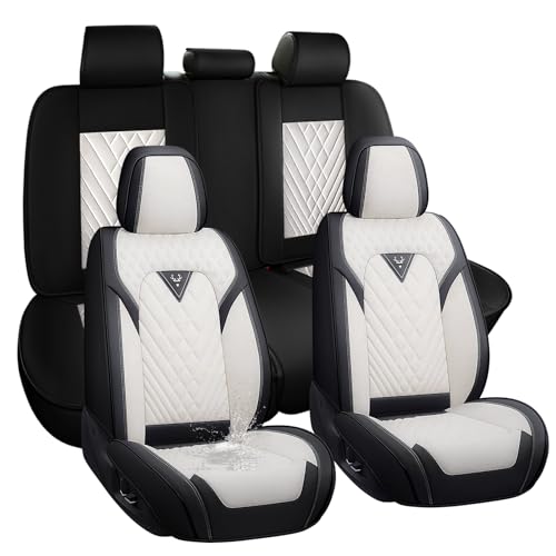 Arocx Full Set for Toyota Highlander Seat Covers 2006-2026, Cream White