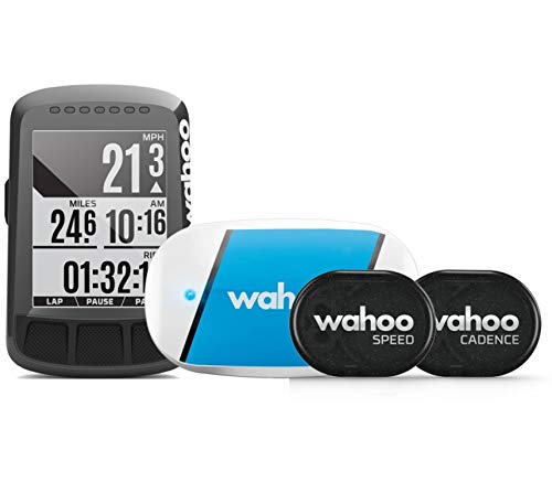 Mejores Ciclocomputadores 17 Wahoo Fitness ELEMNT Bolt Bike Computer Bundle, Unisex Adulto, Black