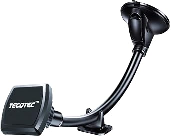 TECOTEC 2X Powered Magnetic Phone Holder for Car Dash & Windshield, Upgraded 12" Long Flexible Gooseneck Suction Cup Phone Holder-Ultra Strong X8 N50 Magnets Mount for Cell Phones,Tablets &am...