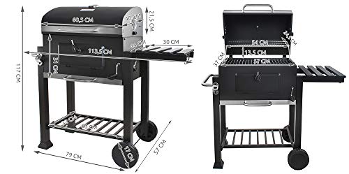 Foto von Holzkohle Grillwagen Gartengrill BBQ Holzkohlegrill Barbecue Grill 5011