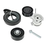 Kozlira Serpentine Belt Tensioner Bolt Idler Pulley Drive Kit Fit for BMW 128i 325i 325xi 328xi 330i 330xi 525i 525xi 528i 528xi 530i 530xi X3 X5, 3.0L L6, 2006-2013#Replace ADK0022P