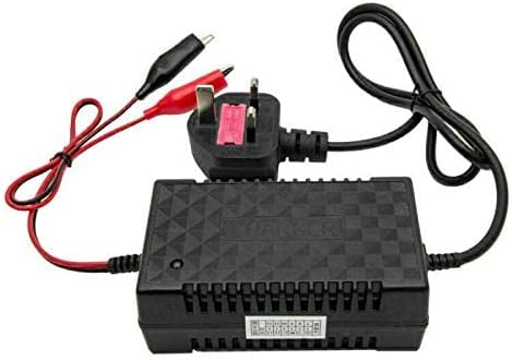 Motorcycle Battery Charger, 12V Automatic Trickle Intelligent Lead-Acid Battery Charger for Motorbikes, UK Plug